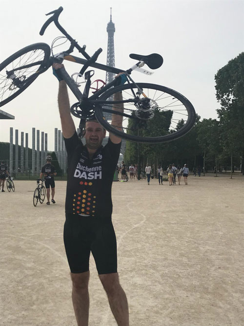 Rob Banyard powers to Paris and helps to raise £800,000